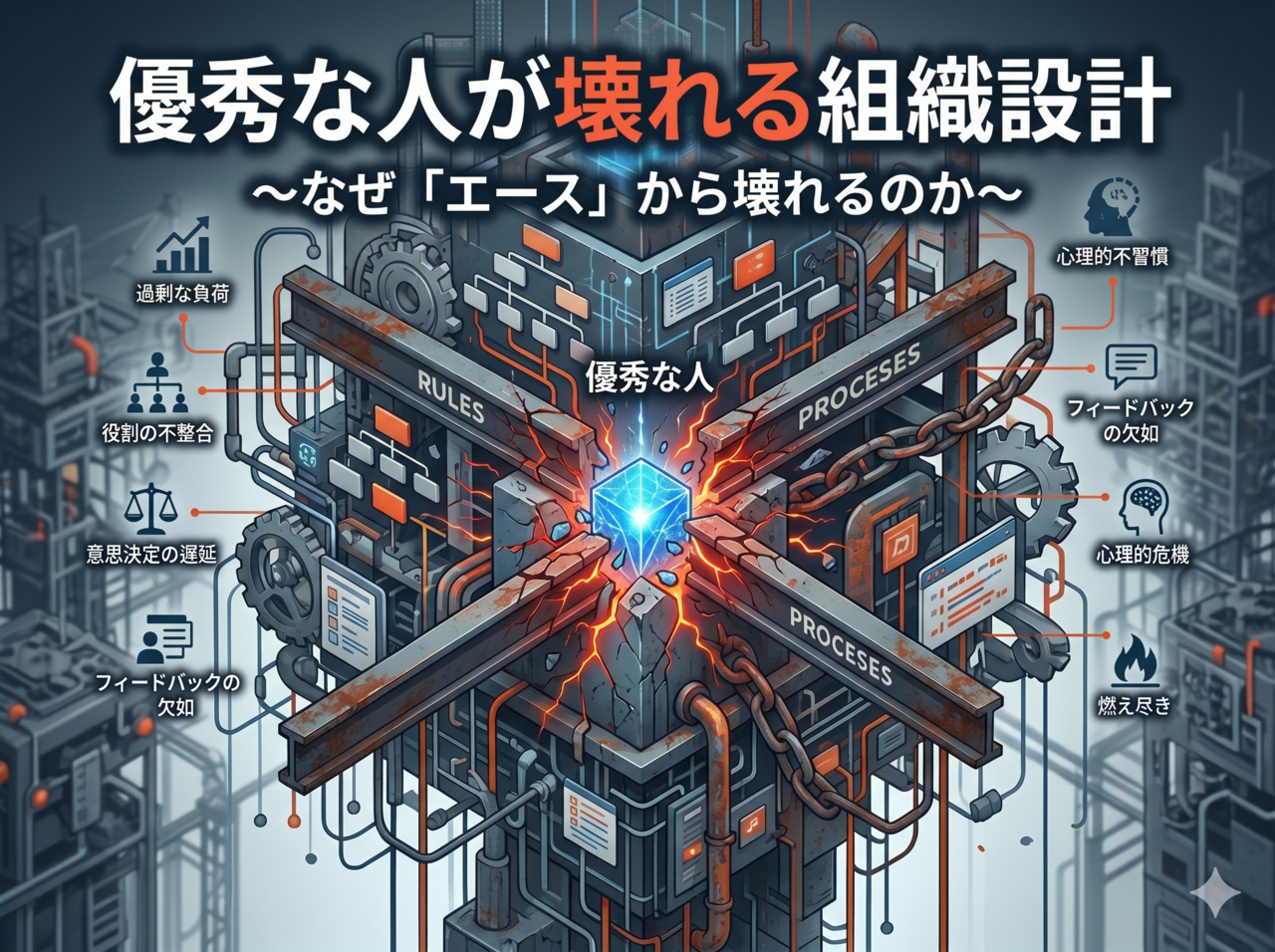優秀な人が壊れる組織設計