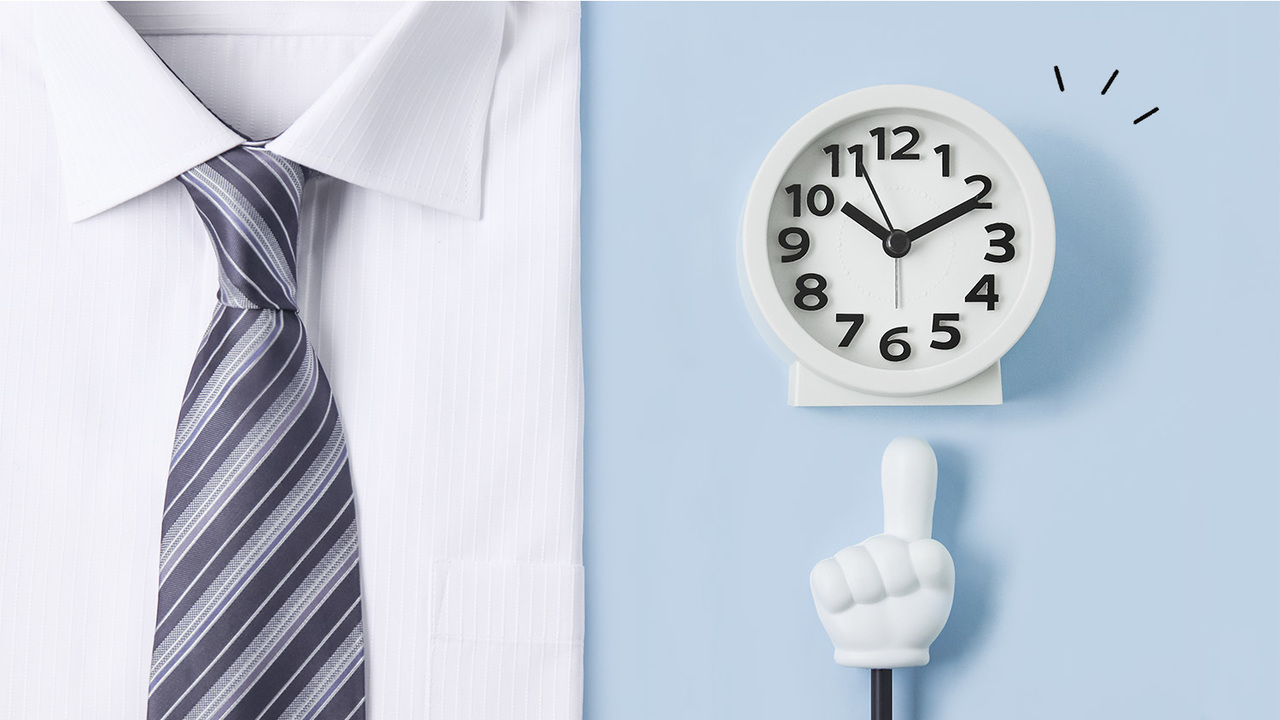時計とビジネスマン