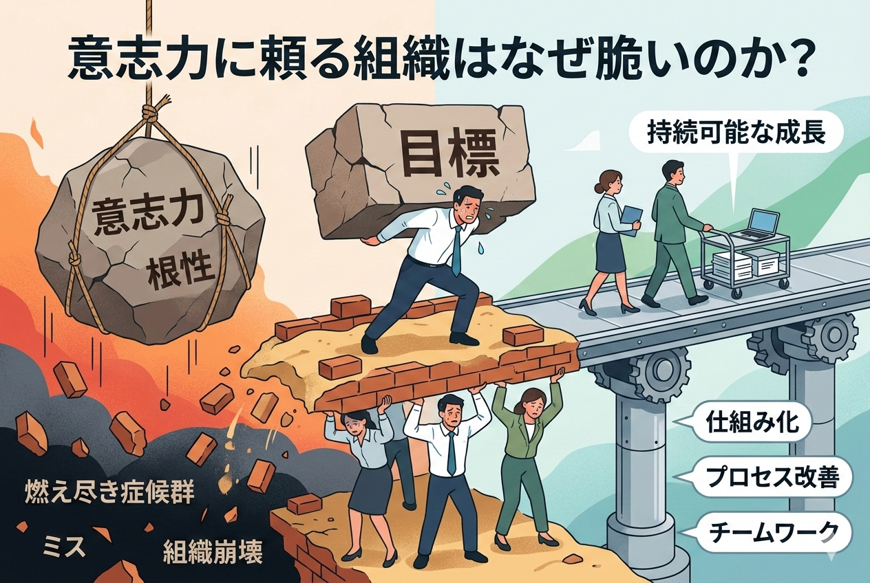 意志力に頼る組織はなぜ脆いのか